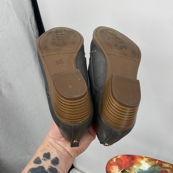 Circus by Sam Edelman Helena Studded Ankle Boots Womens Size 9.5M Gray Slip-on - Picture 12 of 13